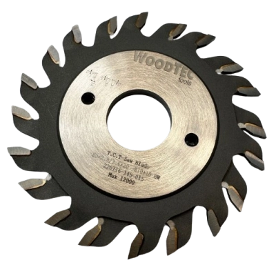 Подрезная составная пила WoodTec для форматно-раскроечных станков Ø80 х 20 х 2,8-3,6 Z = 10 + 10