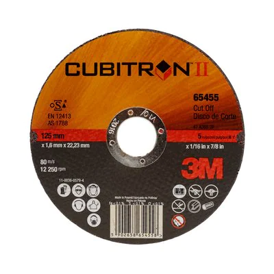 3M™ Cubitron™ II Отрезной круг, T41, 180 х 2 х 22,23 мм, 25 шт./уп., 50 шт./кор.