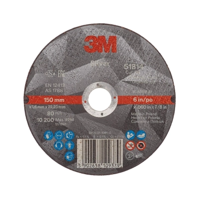3M™ Silver Отрезной круг, T41, 150х1,6х22,23 мм