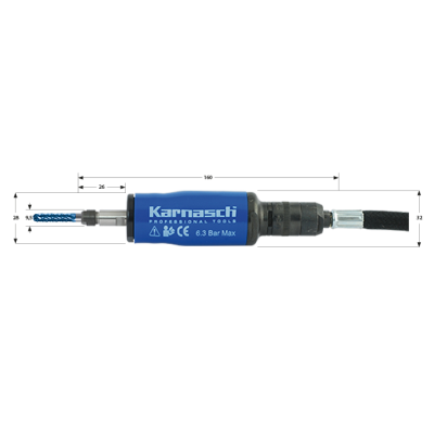 Пневматическая прямошлифовальная машина Karnasch KA 1000