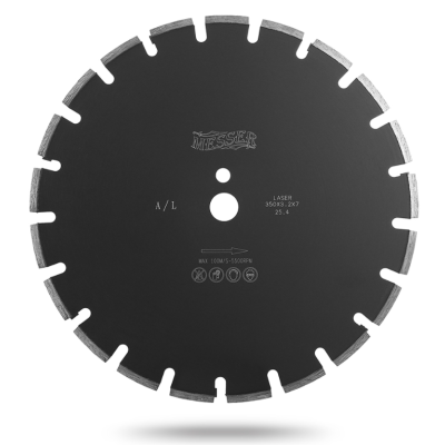 Алмазный сегментный диск по свежему бетону Messer A/L. Диаметр 400 мм
