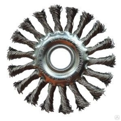 Щетка дисковая жгутовая Д115*12*22,2, ворс нерж сталь 0,50