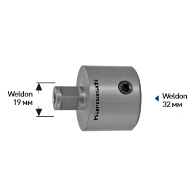 Переходник Karnasch с Weldon 19 мм на Weldon 32 мм