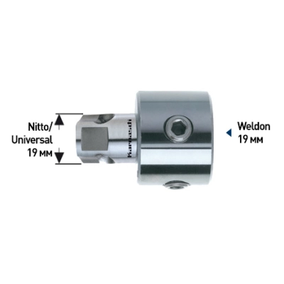 Переходник Karnasch с Nitto / Universal 19 мм на Weldon 19 мм