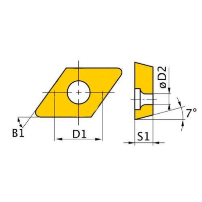 Твердосплавные сменные поворотные режущие пластины ISO DNMG110408