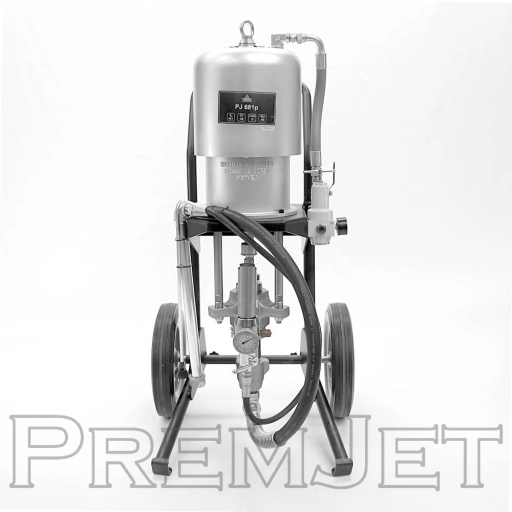 Аппарат окрасочный PJ681P с пневмоприводом PremJet (10,8 л/мин, 480 bar, 180CC, краскопульт, рукав 3/8