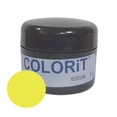 Эмаль COLORIT неоновый желтый NightFever Yellow, 5 гр.