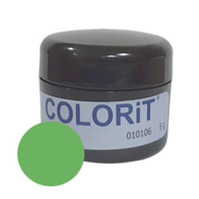 Эмаль COLORIT неоновый зеленый NightFever Green, 5 гр.