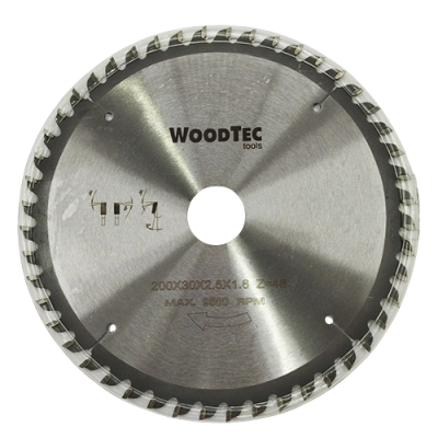 Пила дисковая Ø200 х 30 х 2,5/1,6 Z48 WZ WoodTec