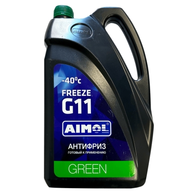 Антифриз гибридного типа с усиленной защитой от коррозии AIMOL Freeze G11 Green, готовый к применению, 5 кг