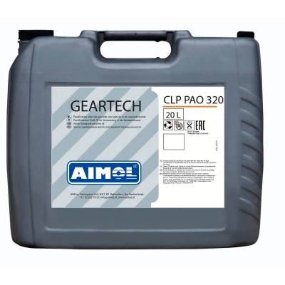 Полностью синтетическое масло для редукторов и подшипников AIMOL Geartech CLP PAO 320, 20 л