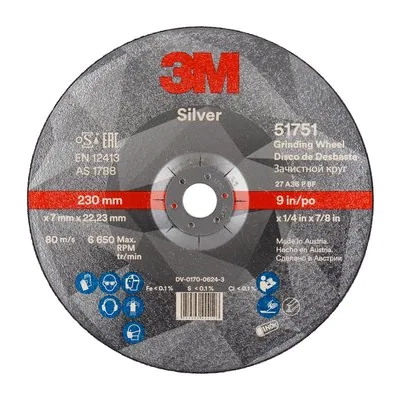 3M™ Silver Зачистной круг, T27, 230х7х22 мм