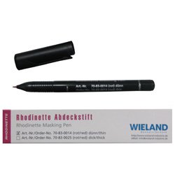 Карандаш защитный для гальваники красный тонкий WIELAND