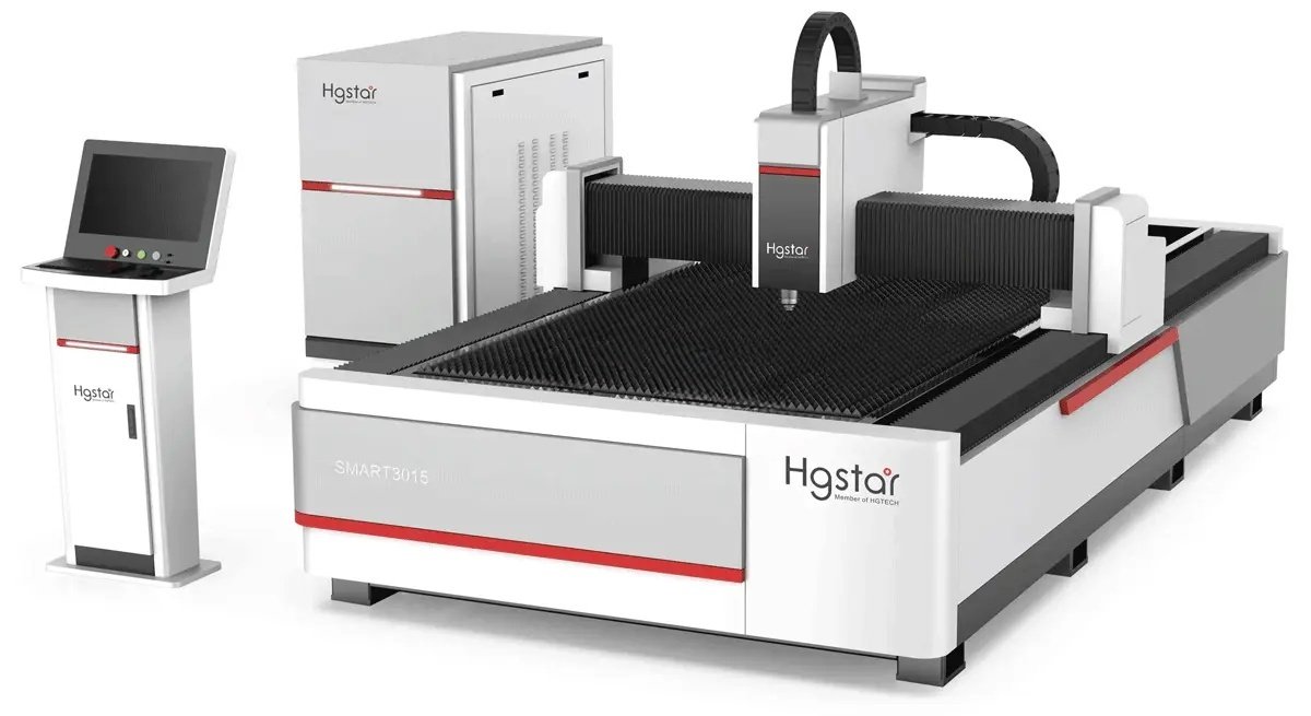 Базовый лазерный станок HGTECH SMART3015 2 кВт для резки листов металла