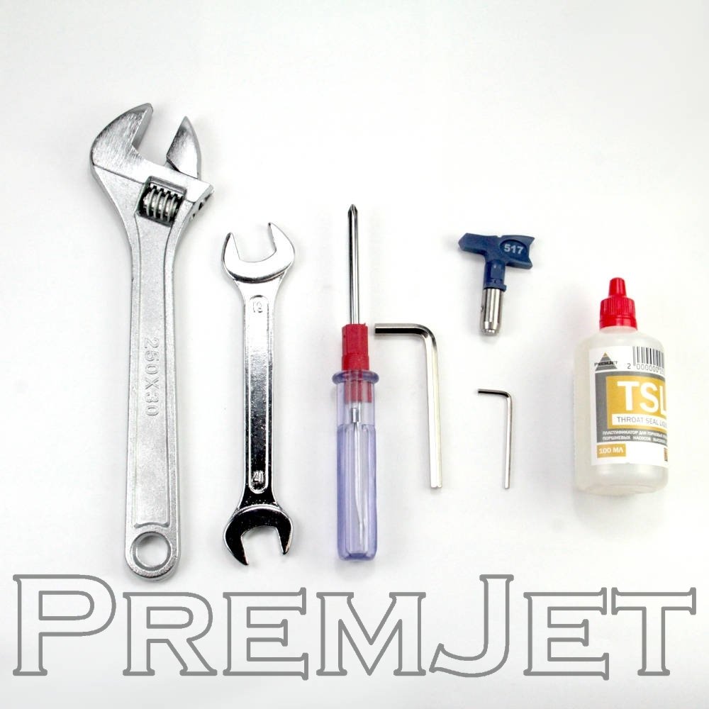 Аппарат окрасочный PJ3129 с электроприводом PremJet (3,1 л/мин, 230 bar, краскопульт/рукав 1/4" L-15м/удлинитель 50см)
