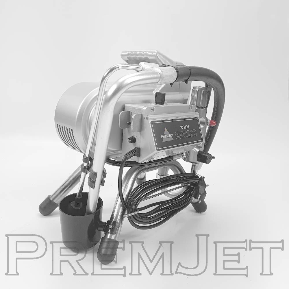 Аппарат окрасочный PJ3129 с электроприводом PremJet (3,1 л/мин, 230 bar, краскопульт/рукав 1/4" L-15м/удлинитель 50см)