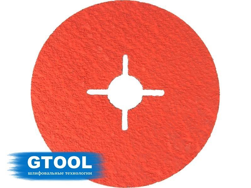 Фибровый круг GTOOL CER d125мм, зерно Р36, уп-ка 25шт