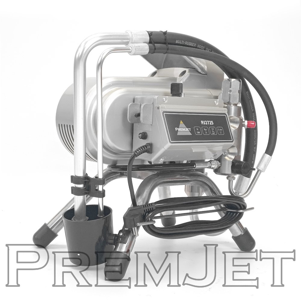 Аппарат окрасочный PJ2725 с электроприводом PremJet (2.7 л/мин, 230 bar, краскопульт/рукав 1/4" L-15м/удлинитель 50см)