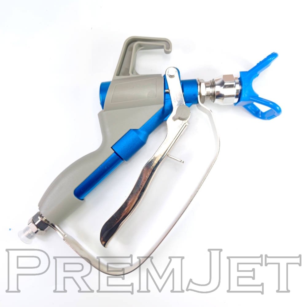 Аппарат окрасочный PJ7639 с электроприводом PremJet (7.6 л/мин, 230 bar, линейный краскопульт/рукав 3/8" L-15м/поводок 1/4" L-2,5м)