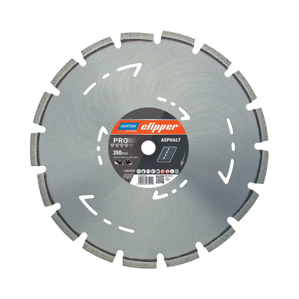 Алмазный диск Norton Clipper PRO Asphalt / Super Asphalt Evo 300x2.8x25.4 мм