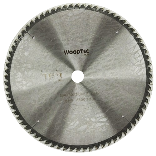 Пила дисковая 350 х 30 х 3,6/2,5 Z72 WZ WoodTec