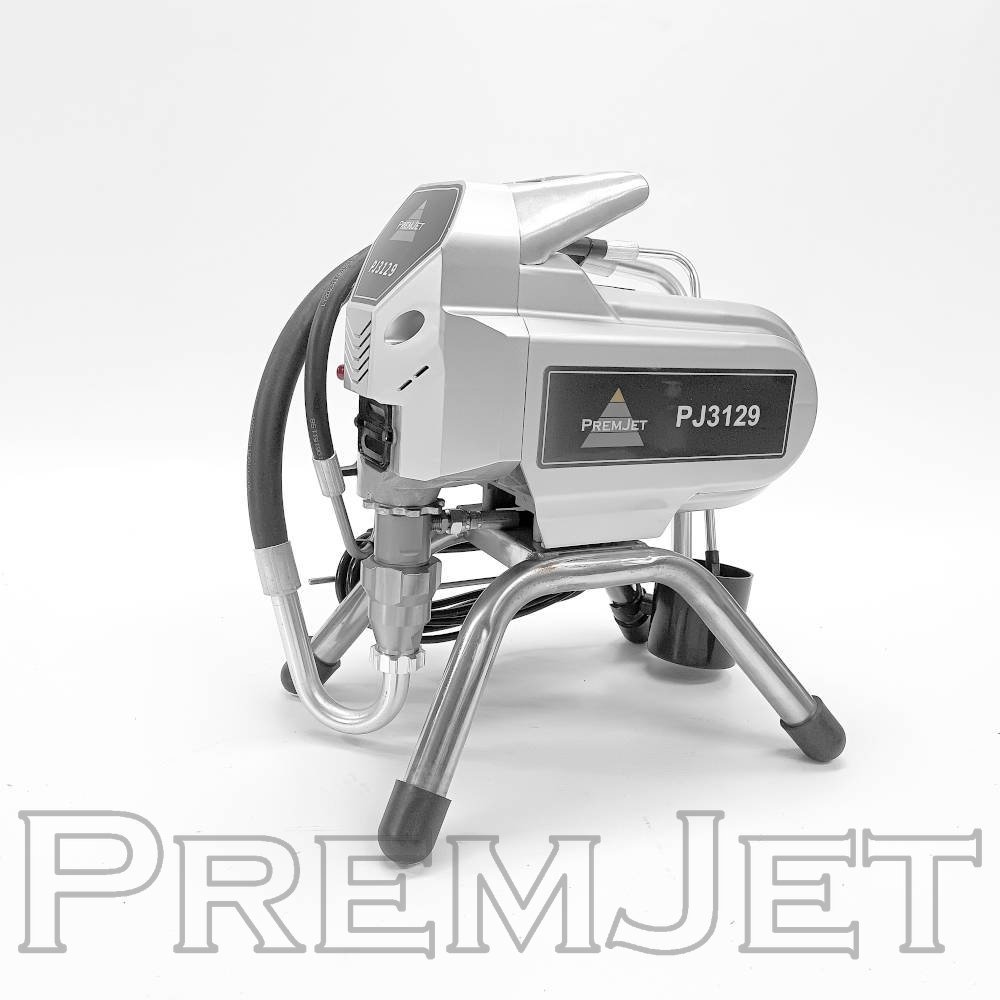 Аппарат окрасочный PJ3129 с электроприводом PremJet (3,1 л/мин, 230 bar, краскопульт/рукав 1/4" L-15м/удлинитель 50см)
