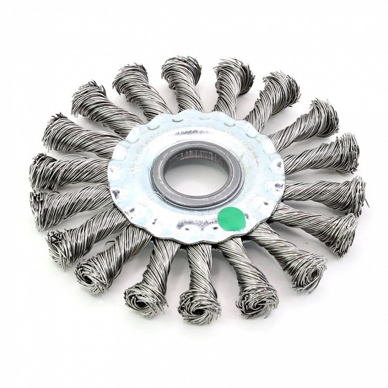 Щетка дисковая жгутовая Д115*13*22,2, ворс нерж сталь 0,50