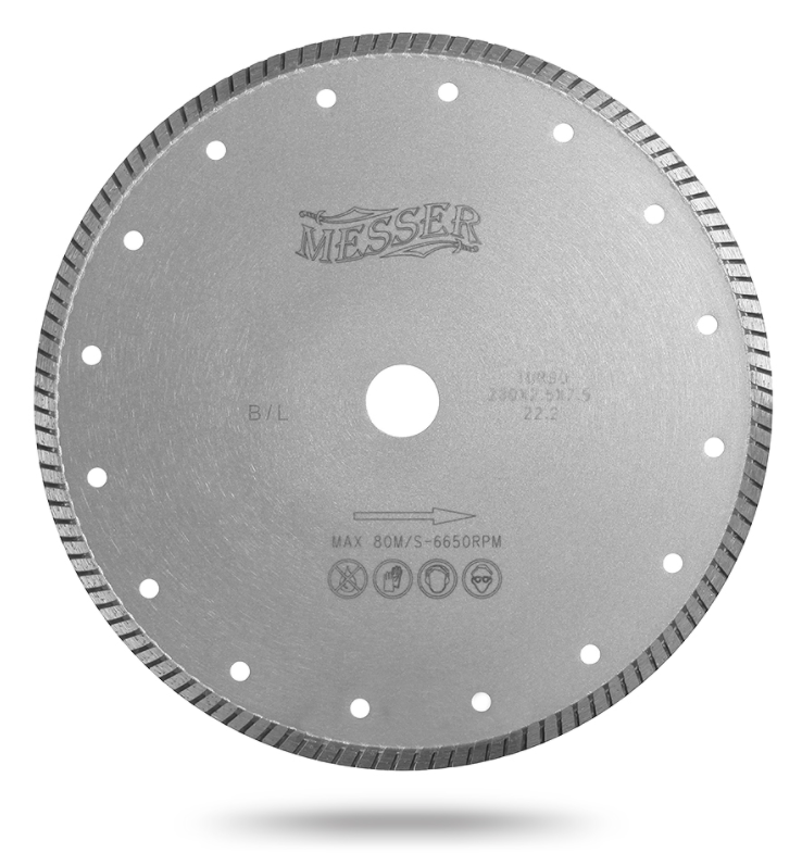 Алмазный турбо диск Messer B/L. Диаметр 180 мм