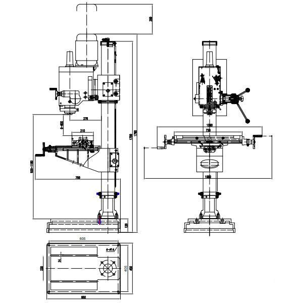 Колонный сверлильный станок OPTIdrill DH 40CTP
