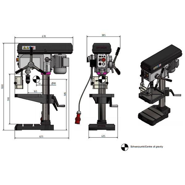 Сверлильный станок OPTIdrill B 24H (400 V)